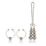 Nipple & Clitoral Non Piercing Body Jewelry - Silver Sex Toy Nipple & Clitoral Non Piercing Body Jewelry - Silver Sex Toy